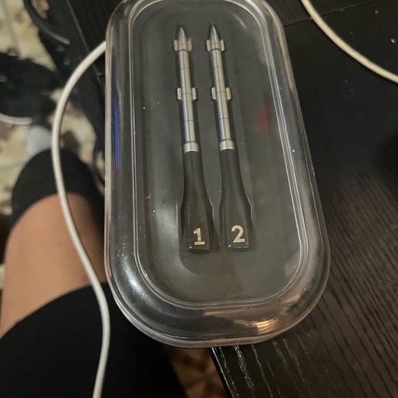 Dual Black and Silver Stylus Set for Touchscreen Devices